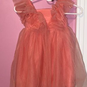 Coral dress size 4T.